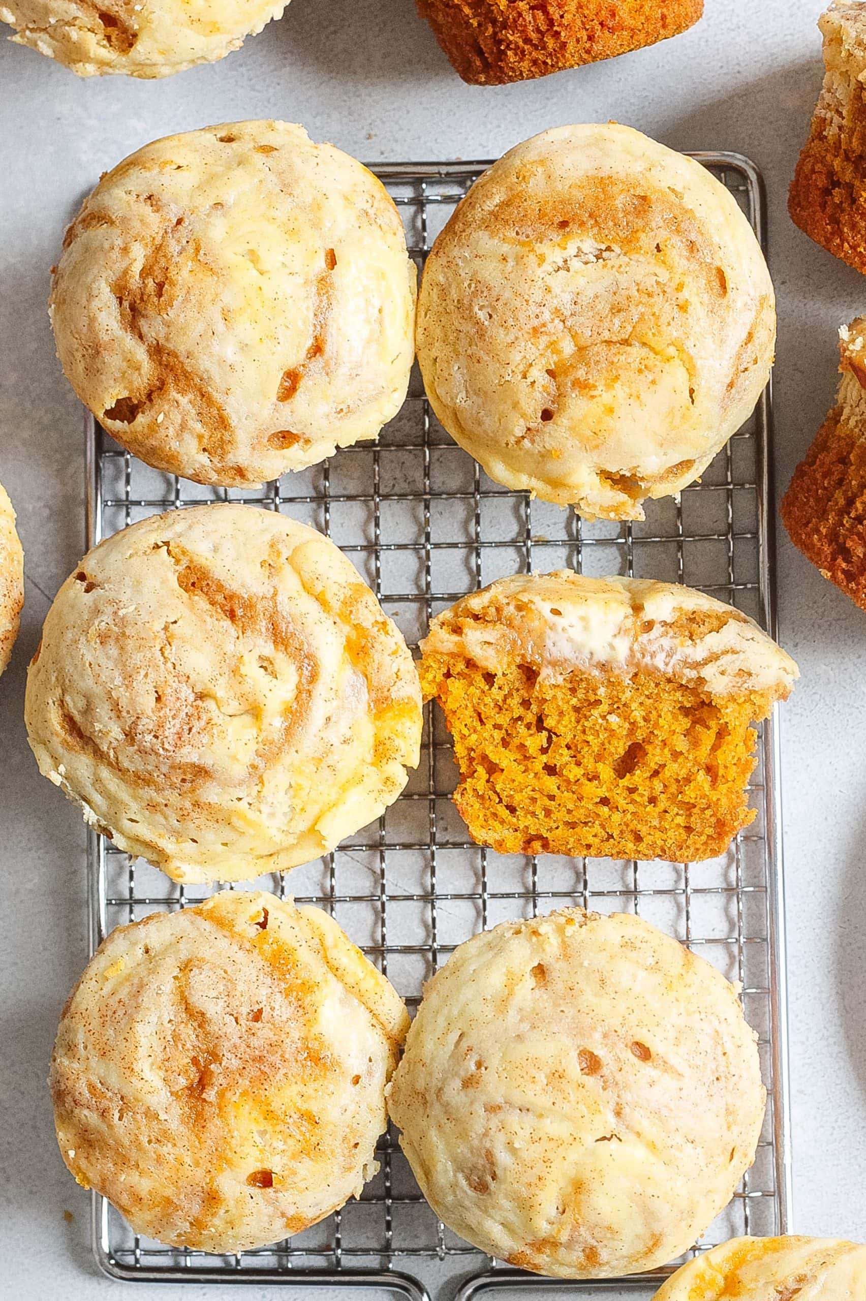 Pumpkin Cream Cheese Swirl Muffins