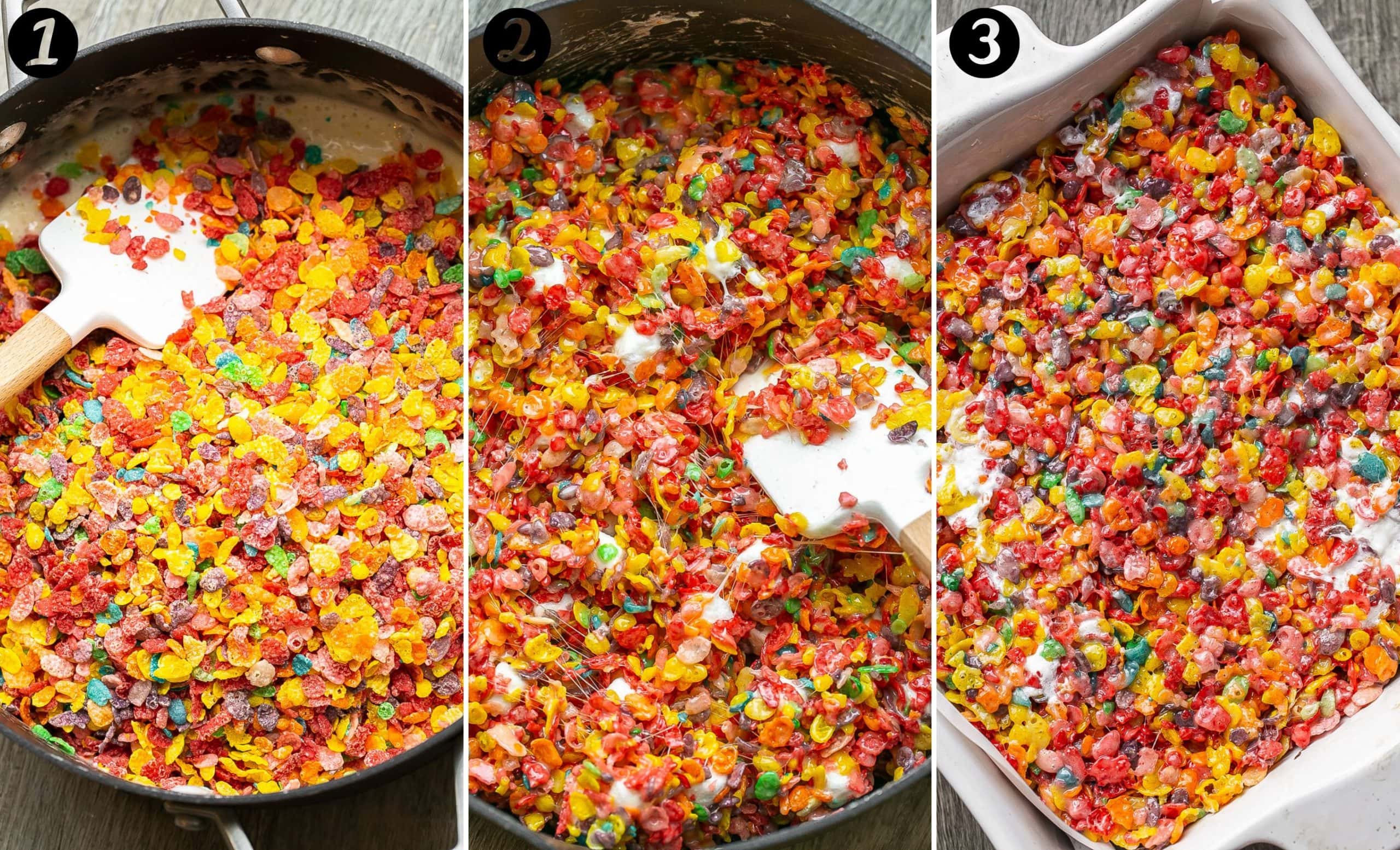 How To Make Fruity Pebbles Marshmallow Treats.