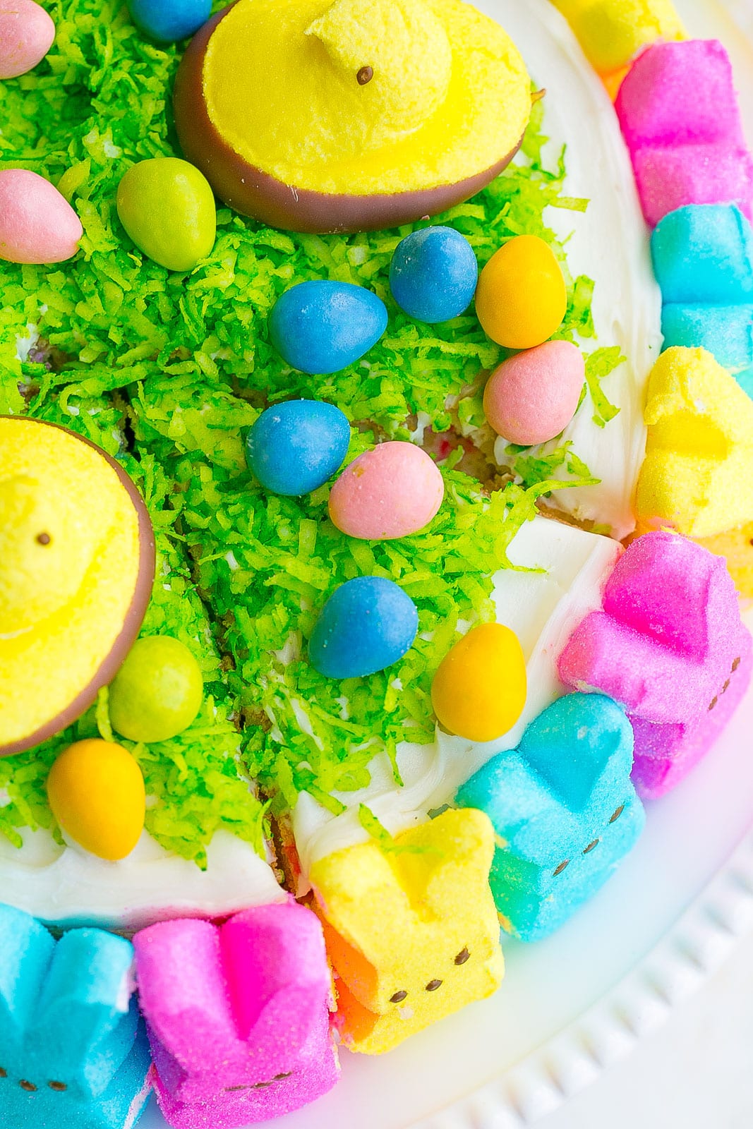 Slice of easter cake.