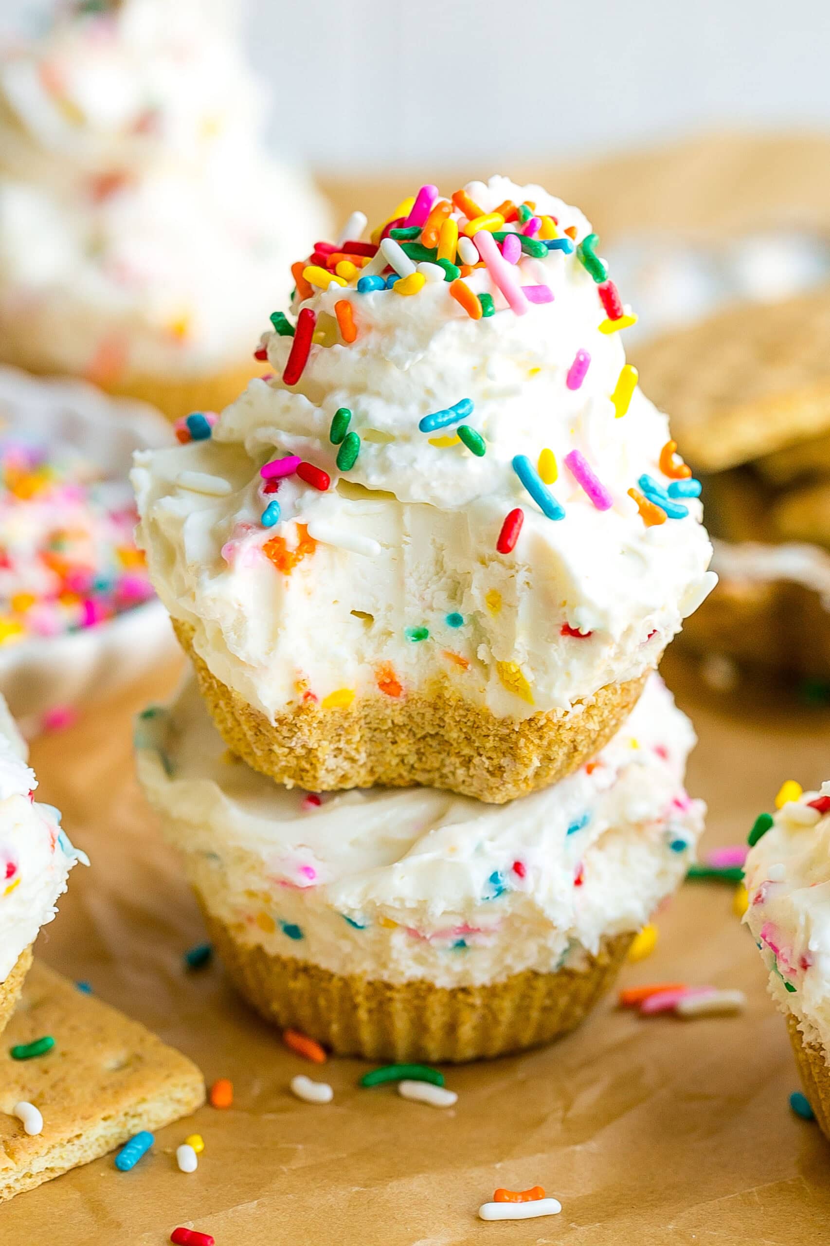 Mini Funfetti Cheesecake Bites